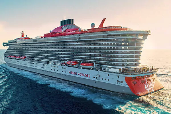 Brilliant Lady, a Virgin Voyages cruise ship