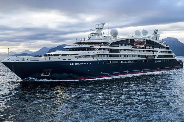 Le Champlain, a Ponant  cruise ship
