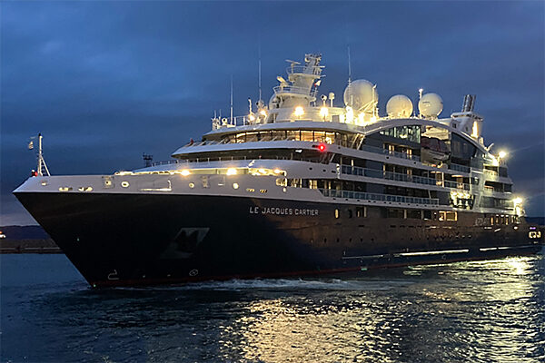 Le Jacques Cartier, a Ponant  cruise ship
