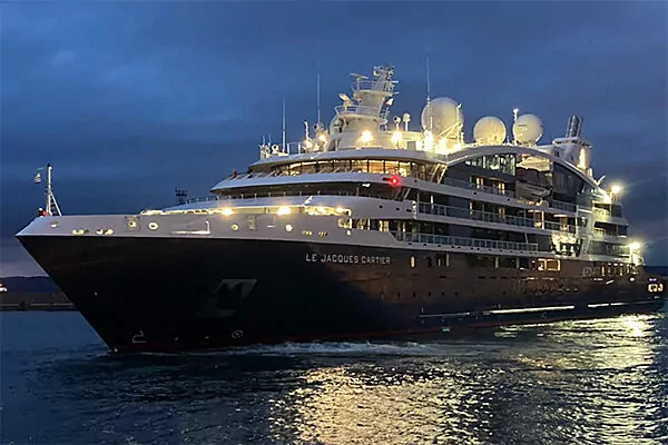 Le Jacques Cartier, a Ponant  cruise ship