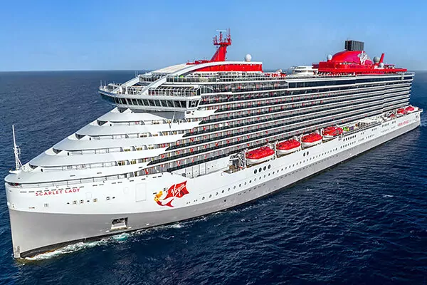 Scarlet Lady, a Virgin Voyages cruise ship