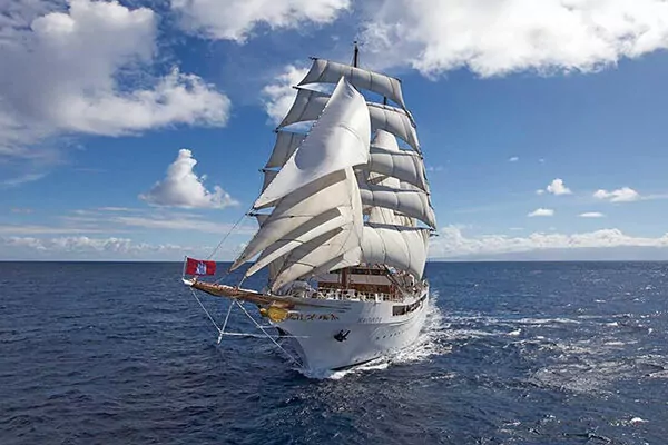 Sea Cloud II, a National Geographic-Lindblad Expeditions cruise ship