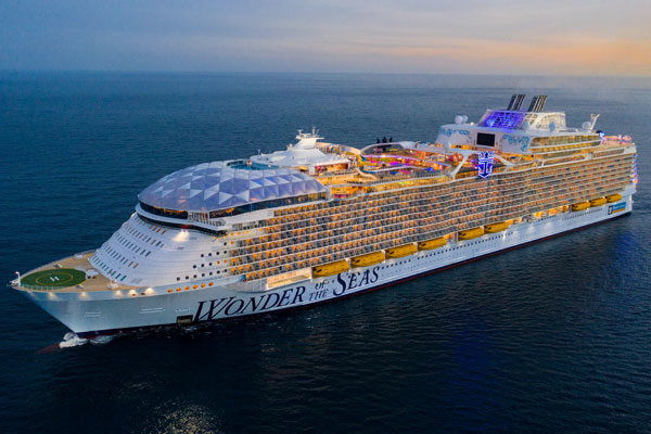 Wonder of the Seas, a Royal Caribbean cruise ship